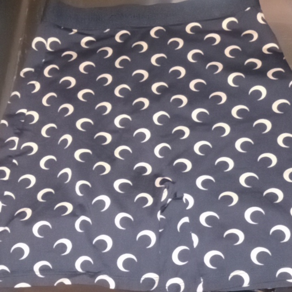 MARINE SERRE Crescent Moon-print shorts